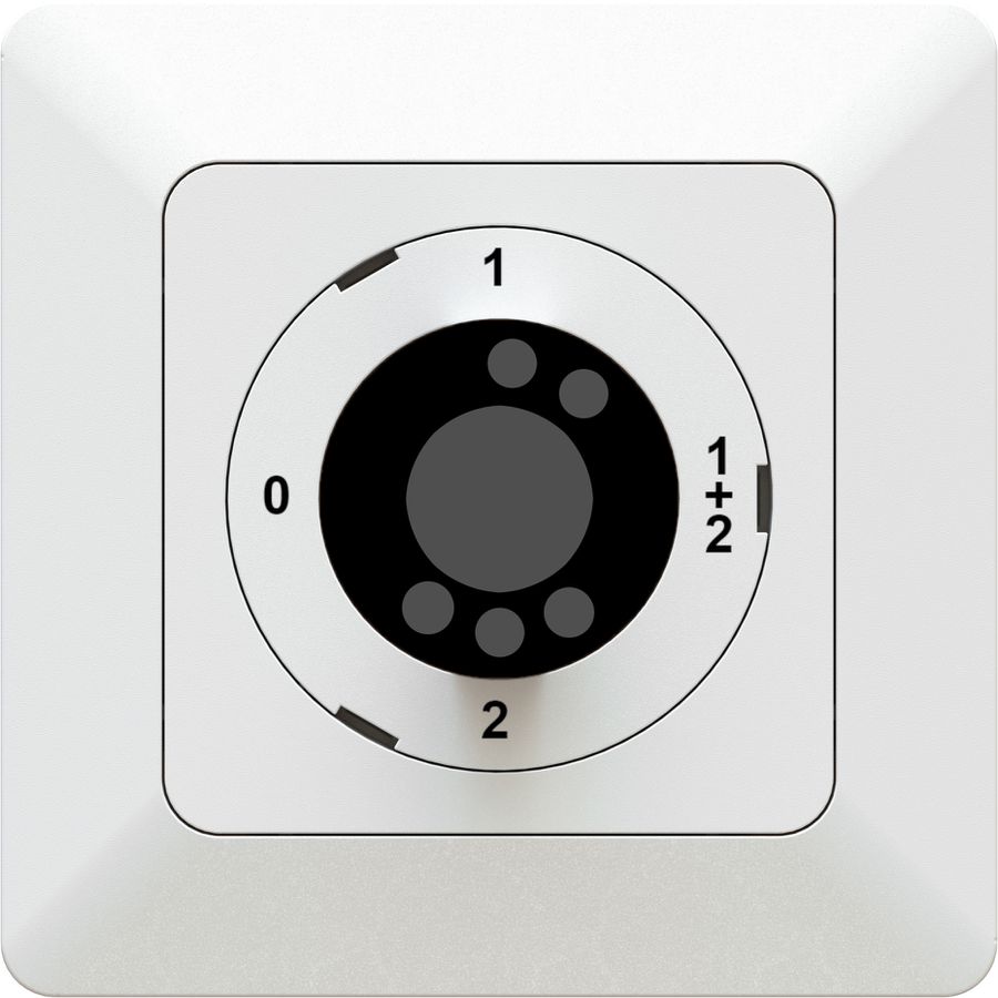 interrupteur à clé sans cyl. s1/1L 0-1-1+2-2 ENC priamos blanc