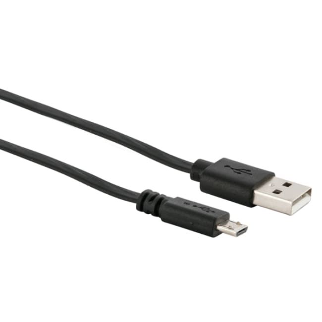 USB-Kabel 0.9m schwarz ausziehbar