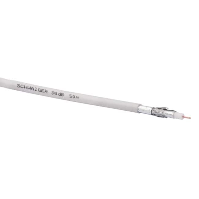 Koaxialkabel 90dB weiss