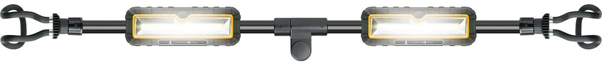 projecteur de travail rechargeable LED 2x 5W pliable noir/jaune
