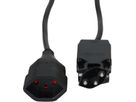Rallonge TD H05VV-F3G1.0 5m noir clip-clap OCP type 12 / type 13
