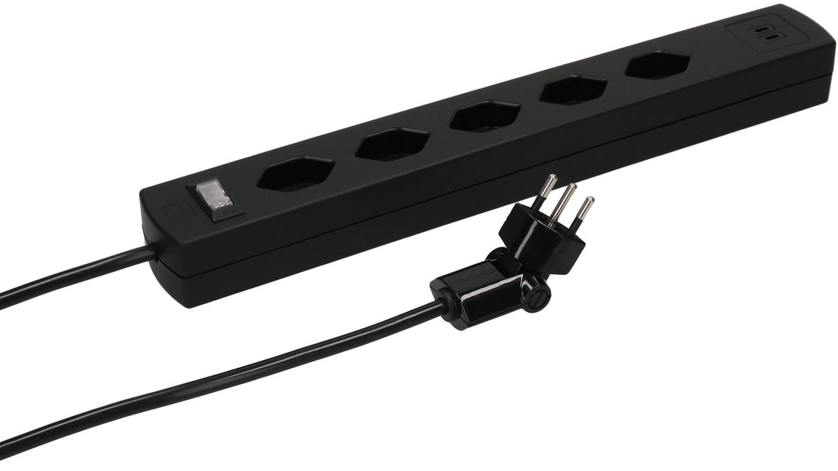 multip. Safety Line 5x type 13 90° nr interr. USB aim. 2m cli.