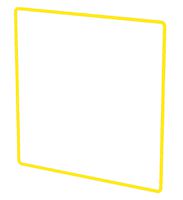 Designprofil Gr.3x3 priamos gelb