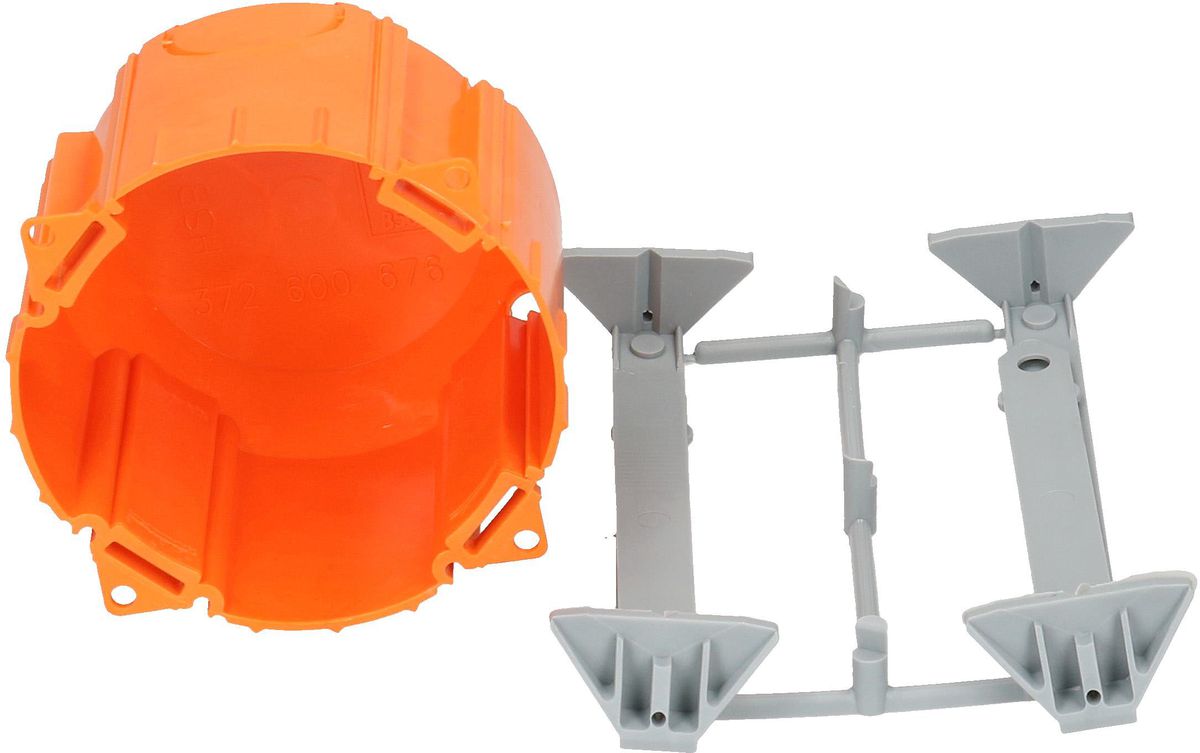 Boîte p. murs creux 1fois orange / jaune