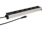 Steckdosenleiste Power Line 6x Typ 13 grau/schwarz 1.5m