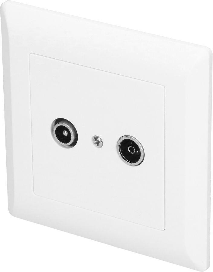 Radio/TV Durchgangs-/Enddose 15dB UP Kallysto weiss