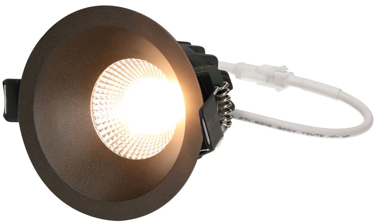 LED-Einbauspot "ATMO 68" DALI schwarz, 3000K, 600lm, 38°