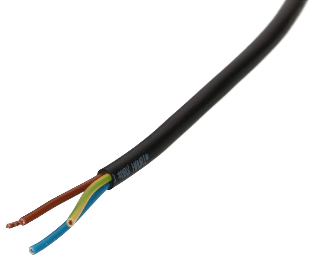 TDLR-Kabel H03VV-F3G0.75 schwarz