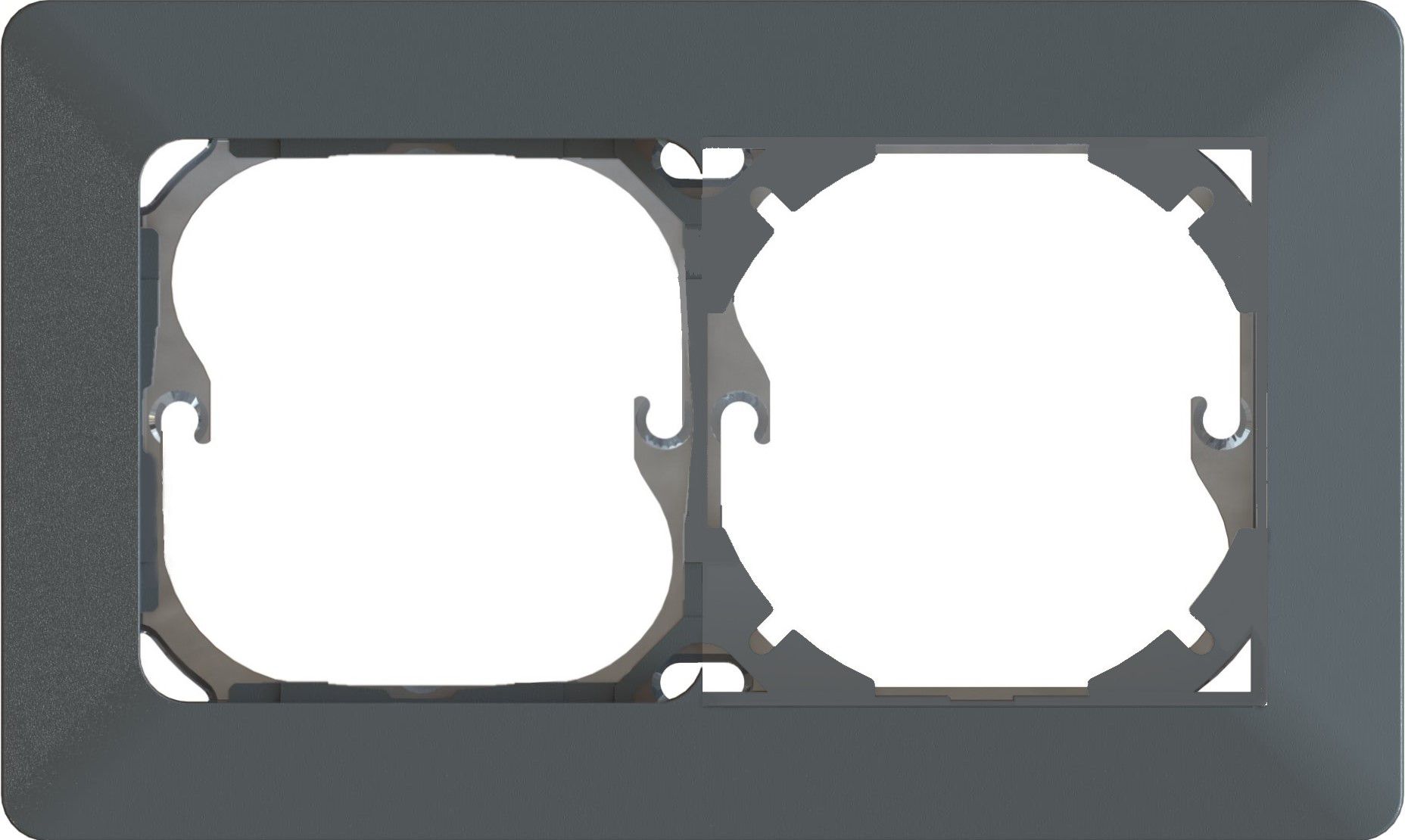 linea di testa INC 1x2 60x60 orizzontale priamos antracite