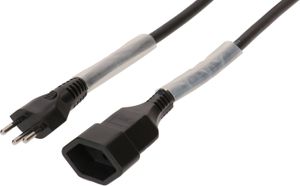 Rallonge GDV H07RN-F3G1.5 10m noir type 12 / type 13