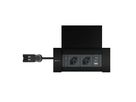 NEXO Steckdoseneinheit schwarz 2x Typ 13 1x USB-A/C