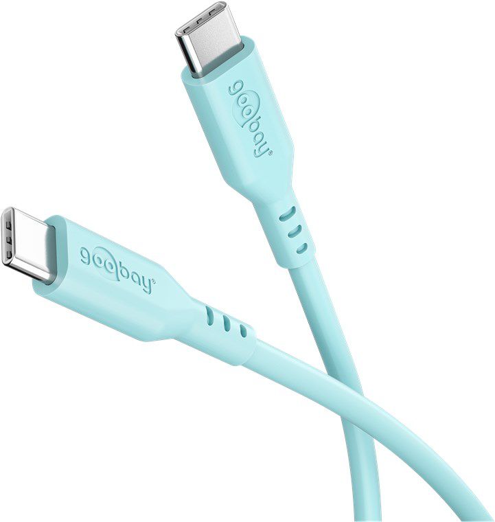 Ladekabel USB-C Silikon 1.5m türkis