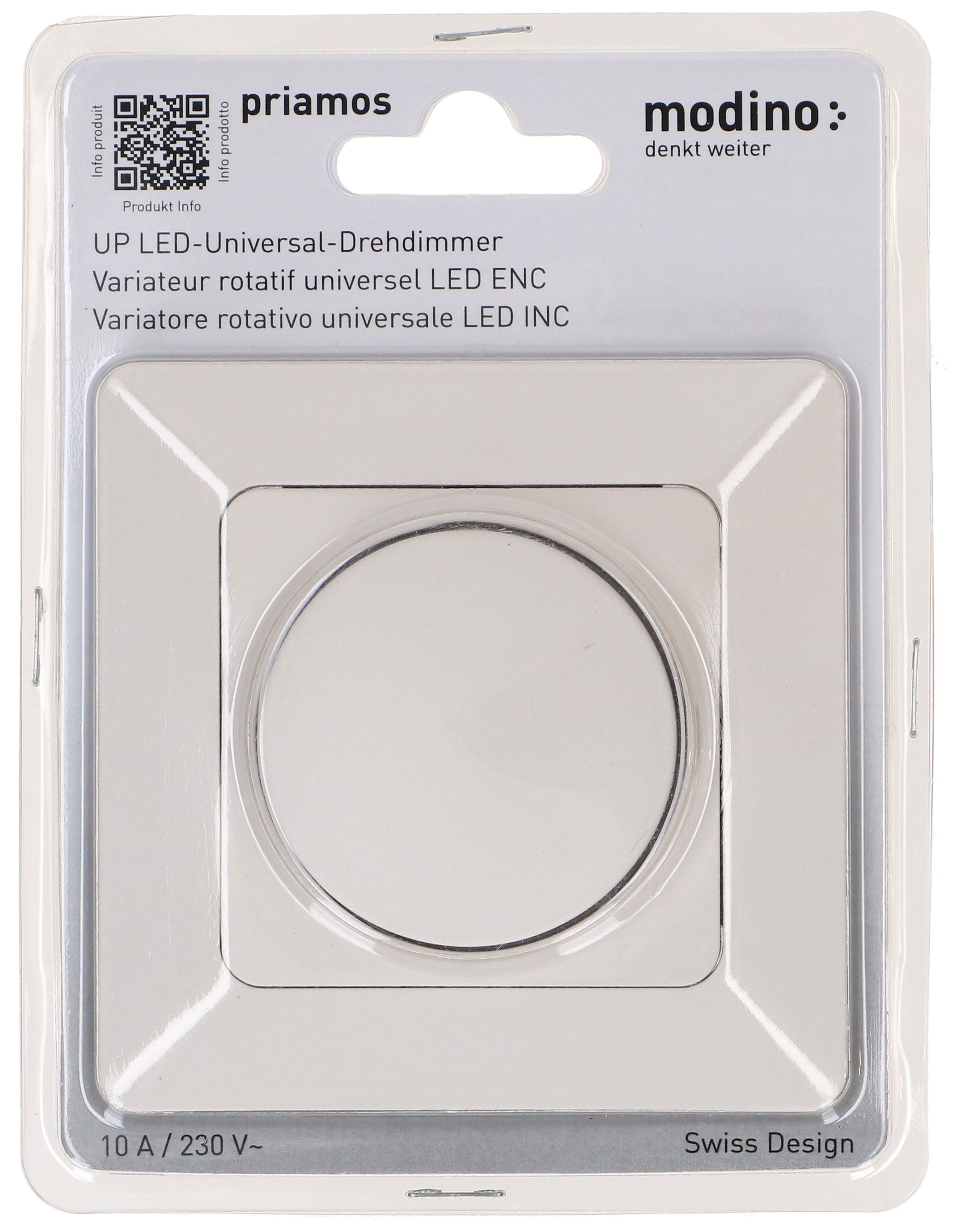 LED-Universal-Drehdimmer UP priamos weiss