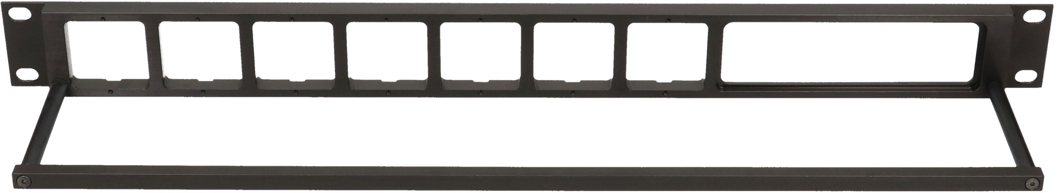 19 Zoll Panel 1HE ALU schwarz eloxiert