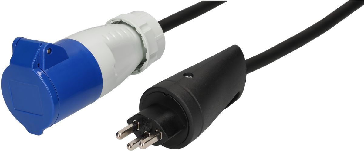 CEE câble adaptateur H07RN-F3G1.5 1.5m noir type 23 / CEE 16A