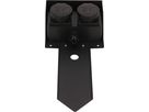 prises de jardin 2x type 13 IP55 avec pique amovible noir
