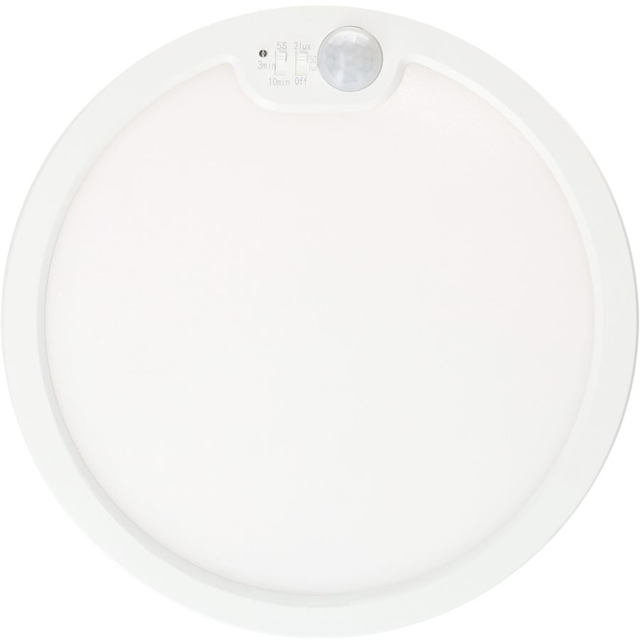 LED Ceiling-/Wall Lamp " SLIM 22 PIR" white