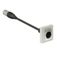 accessori multimediali 45x45 bianco 1x XLR 3 poli