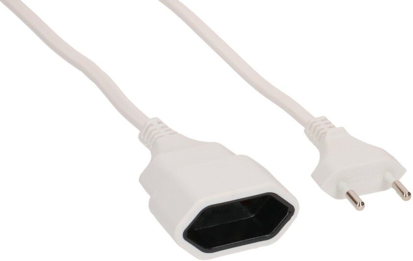 TDF-Verlängerung H05VVH2-F2X1.0 5m weiss BS Typ 11 / Typ 11