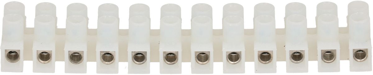morsettiera 0.5-2.5mm2 12 poli trans. / protezione del filo, 2pz.