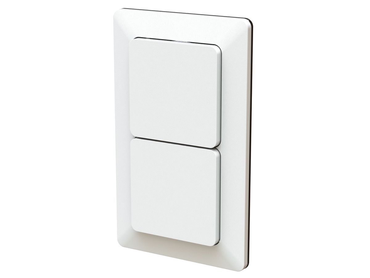 Druckschalter Schema 3 / Schema 3 Gr.2x1 UP priamos weiss