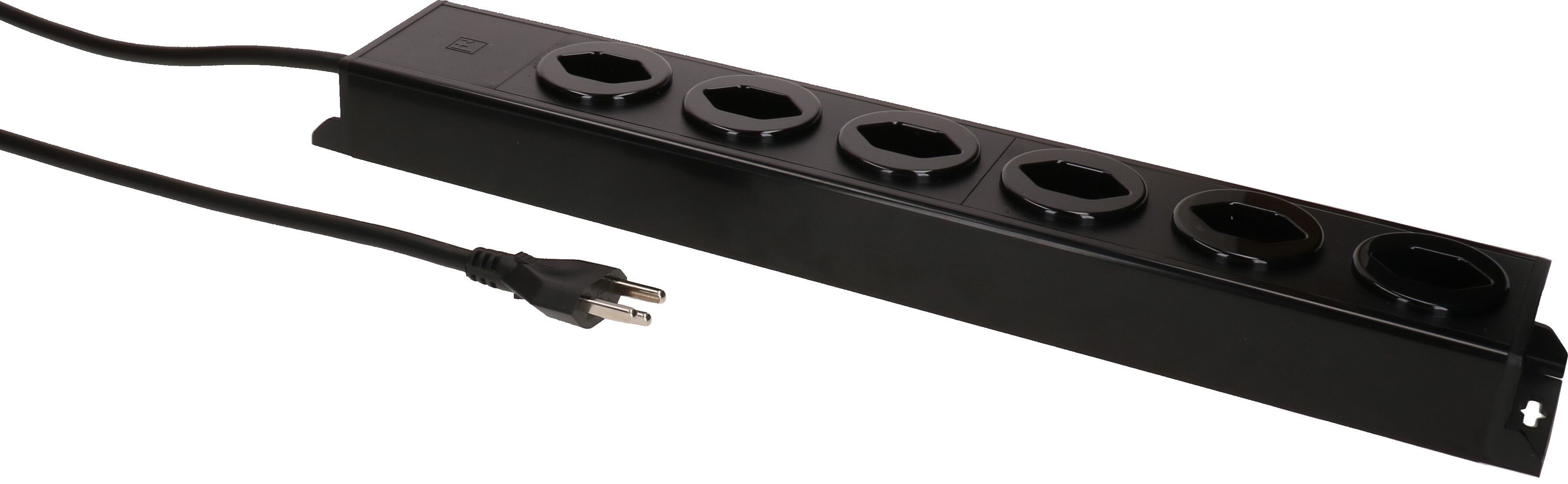 Steckdosenleiste Power Line 6x Typ 23 schwarz/schwarz 1.5m