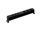 CUBO presa multipla nero 3x tipo 13 1x USB A/C 3x modulo vuoto