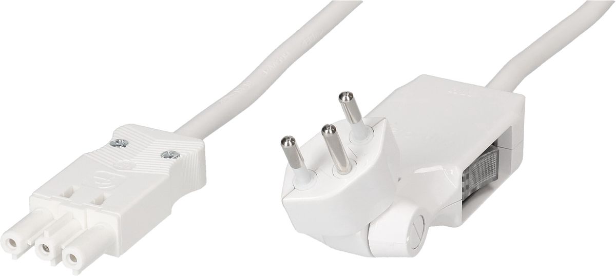 TD-Anschlusska. H05VV-F3G1.0 3m ws Typ 12 clip-clap / AC 166