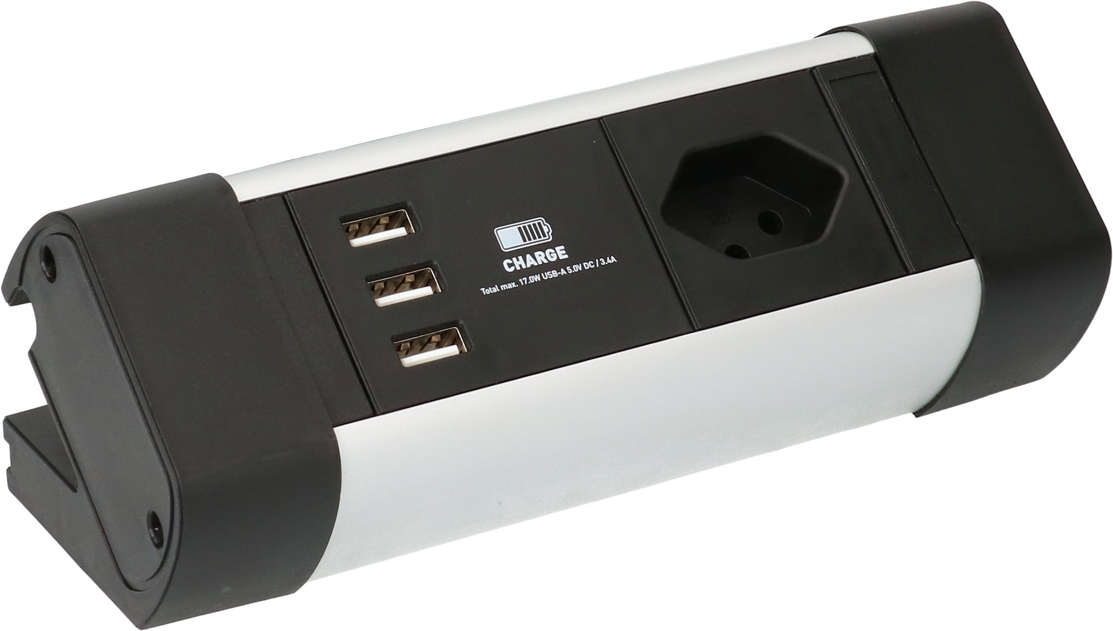 multiprise Office Line 1x type 13 3x USB type A 5V/3.4A