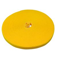 rotolo di nastro velcro biadesivo 25m giallo
