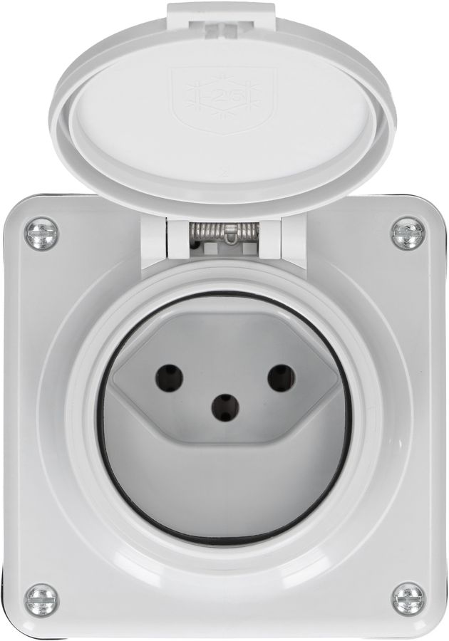 prise 1x type 13 ta.1x1 AP Mica Nass IP55 gris