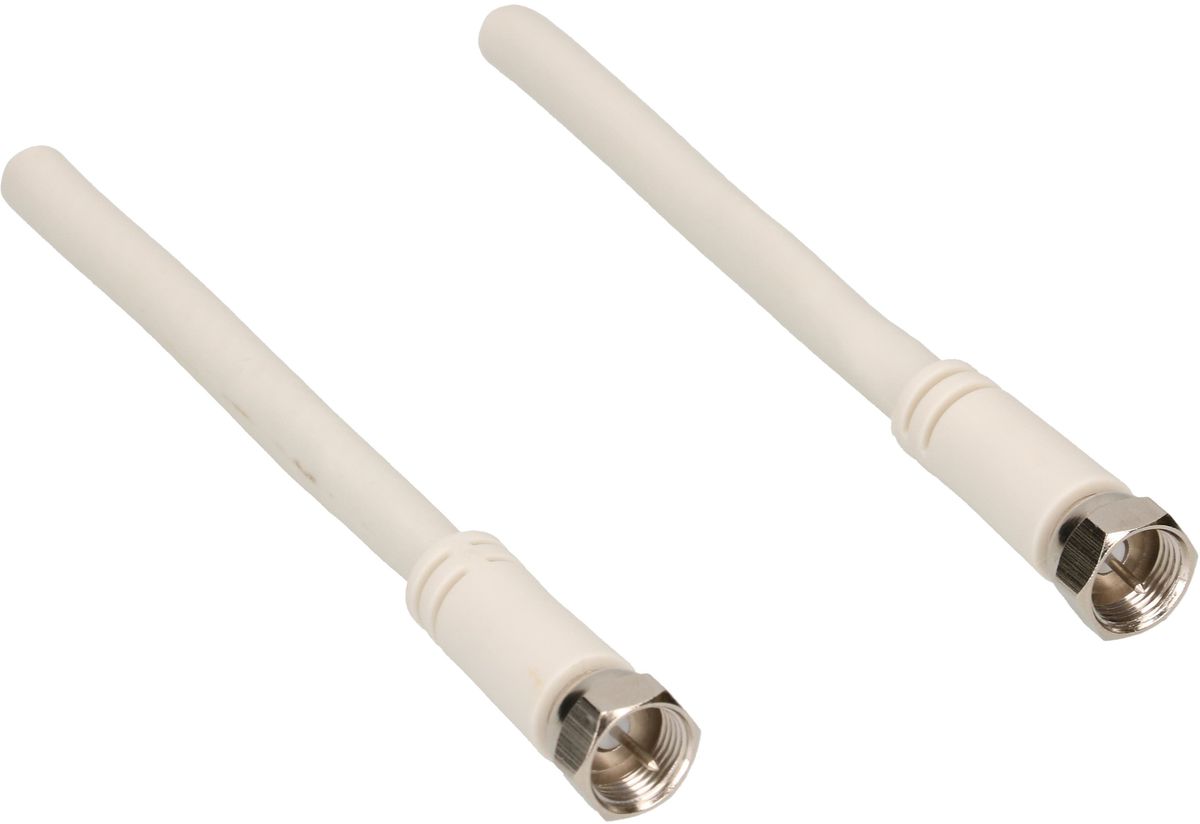 câble de raccordement SAT 90dB 5m blanc