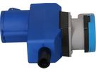CEE Winkelkupplung blau CEE16-3 + Typ 23 IP55