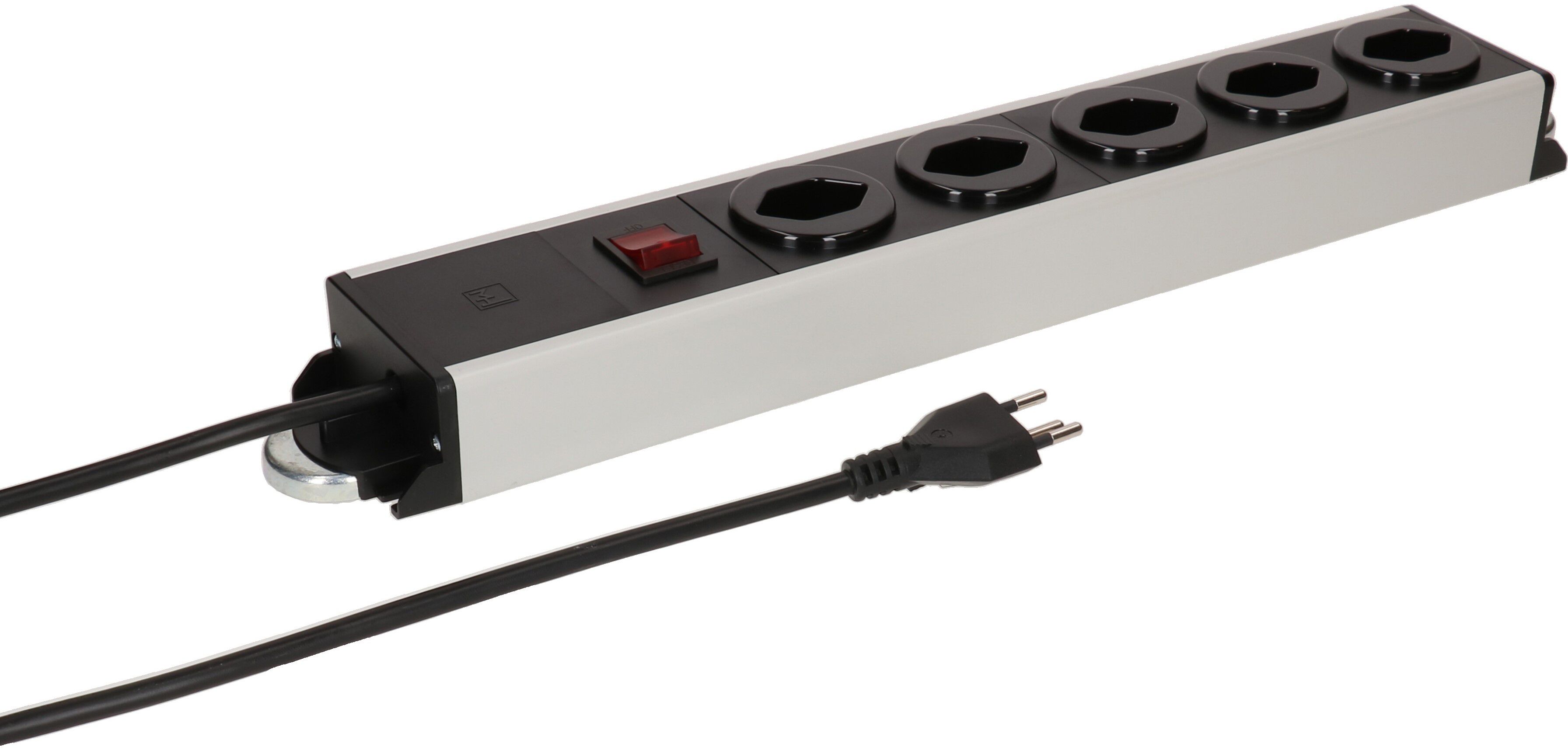 multipresa Power Line 5x tipo 13 gr/ne interruttore 1.5m magnete