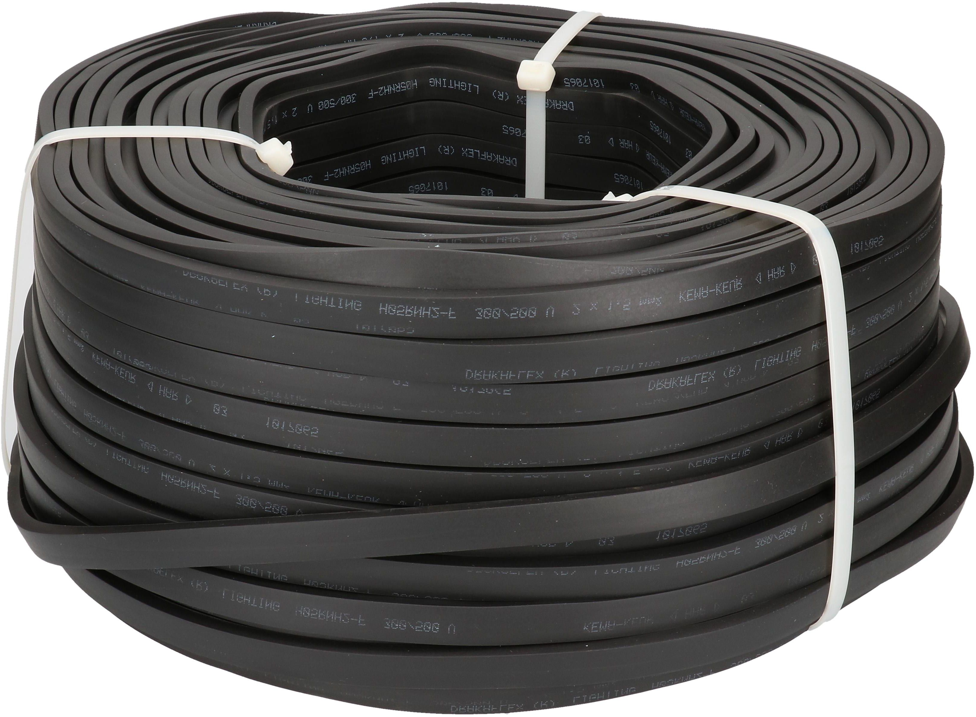 Câble IIIu H05RNH2-F2X1.5 100 m, noir