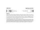 Lightning-Kabel 0.9m schwarz ausziehbar