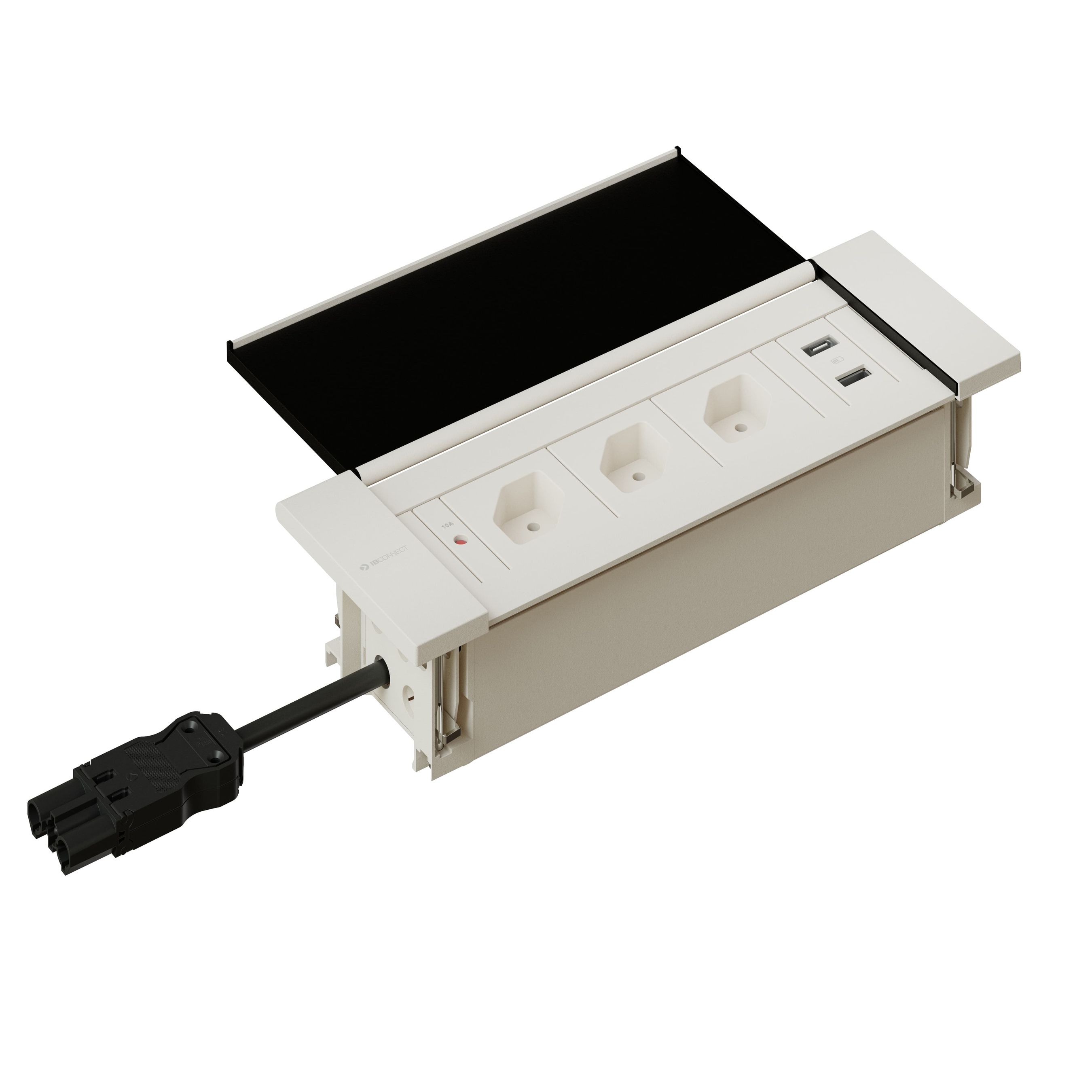 NEXO Steckdoseneinheit weiss 3x Typ 13 1x USB-A/C