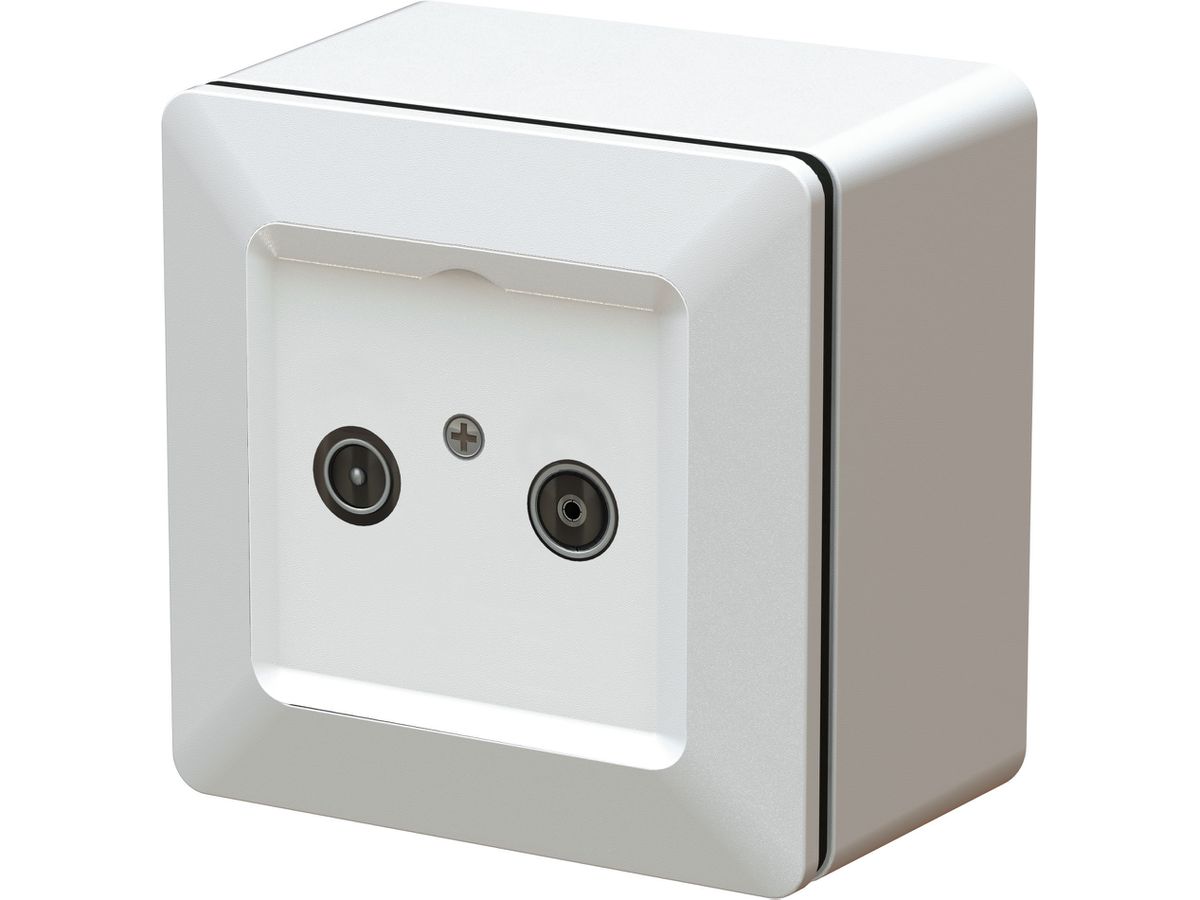 TV/Radio Breitband Dose 11dB 2GHz AP priamos weiss