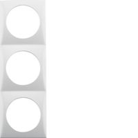cadre de recouvrement ta.3x1 ENC Integro blanc haute brillant