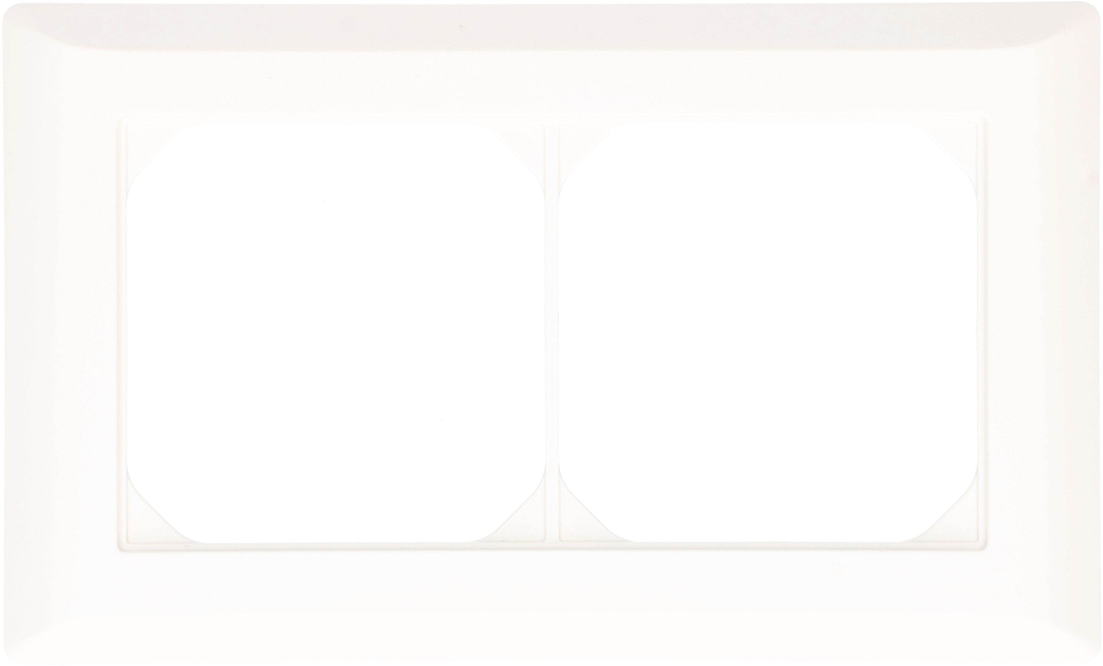 Abdeckrahmen Gr.1x2 UP Kallysto weiss