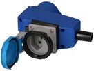 CEE Winkelkupplung blau CEE16-3 + Typ 23 IP55