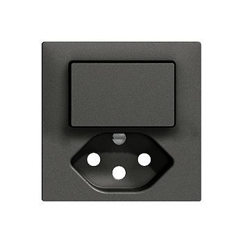petite combi. interrup./bouton / type 13 pl.fron. EdizioDue noir