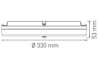 plafonnier FLAT CCT 33 NOT PIR 18/25W 1980/2750lm