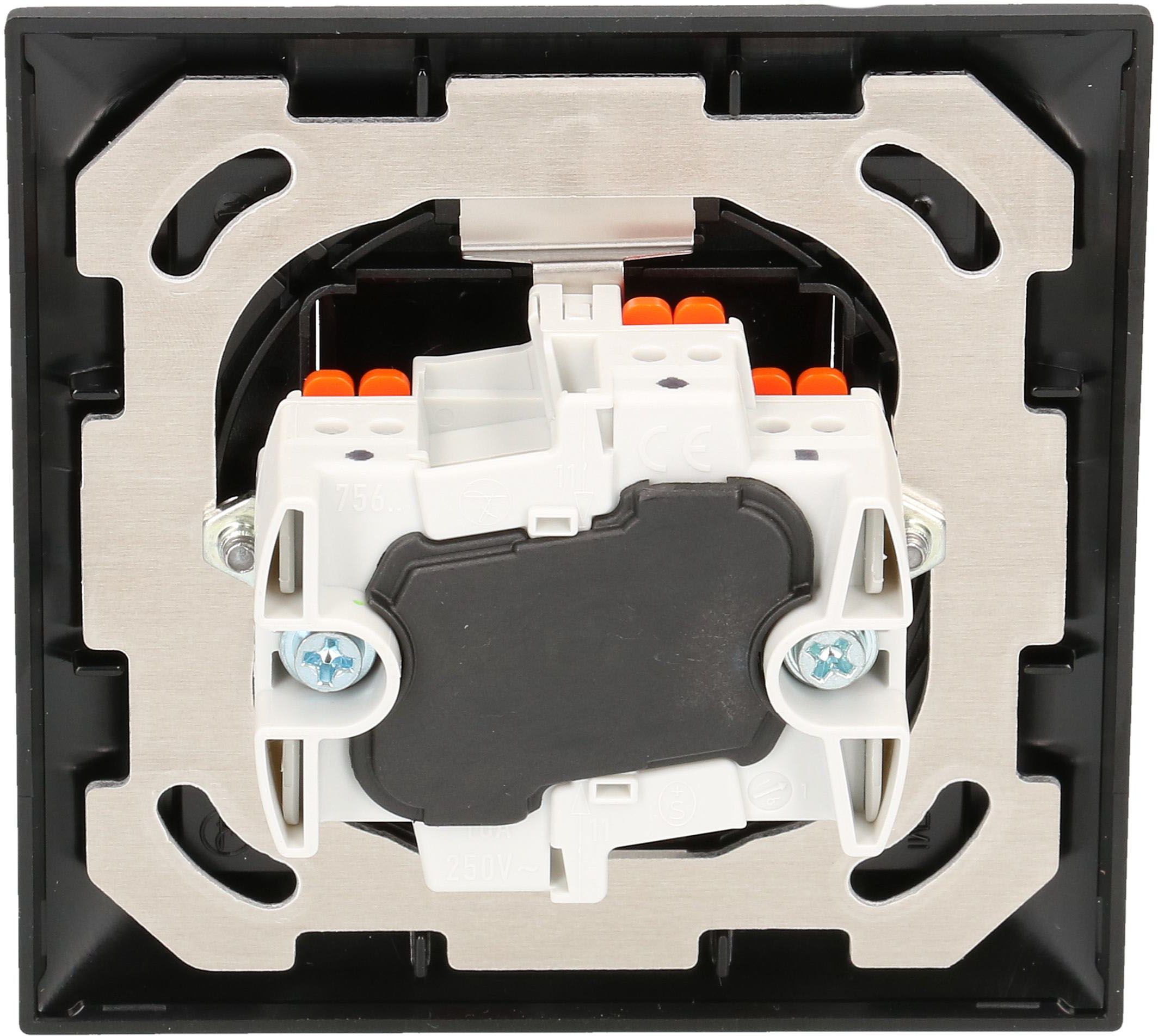 interrupteur à poussoir schéma 6 ENC EdizioDue noir