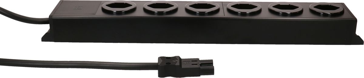 multiprise Power Line 6x type 13 noir/noir 3.0m AC 166