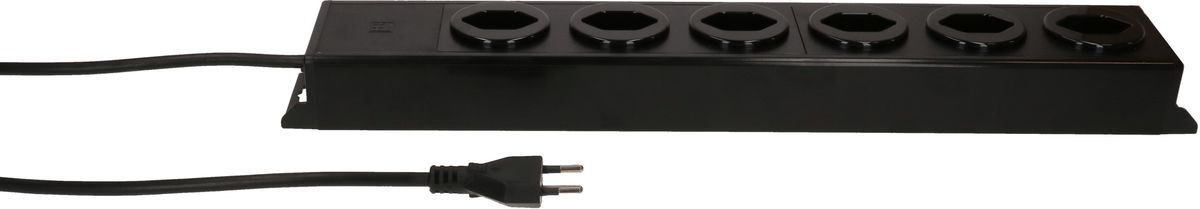 Steckdosenleiste Power Line 6x Typ 13 schwarz/schwarz 5.0m