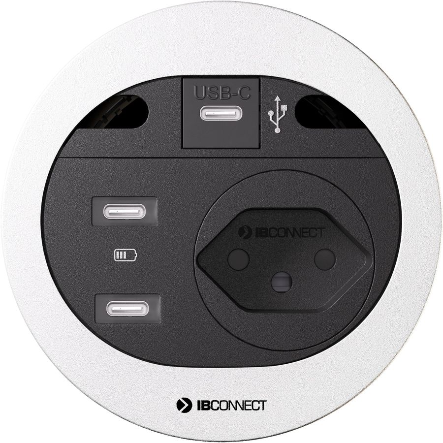 DIVUS Steckdoseneinheit weiss 1x Typ 13 2x USB-C 1x USB C Data