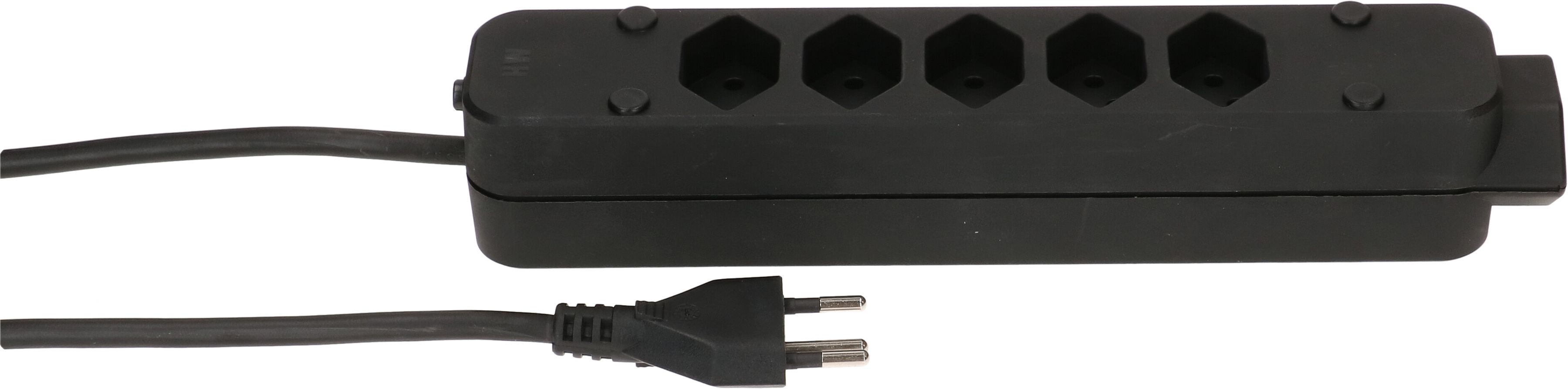 multiprise Swiss Line 5+1x type 13 noir 3m