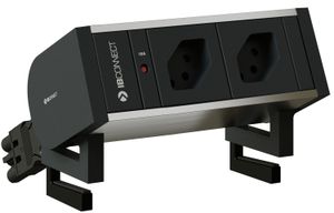 SUPRA Steckdoseneinheit eloxiert 2x Typ 13