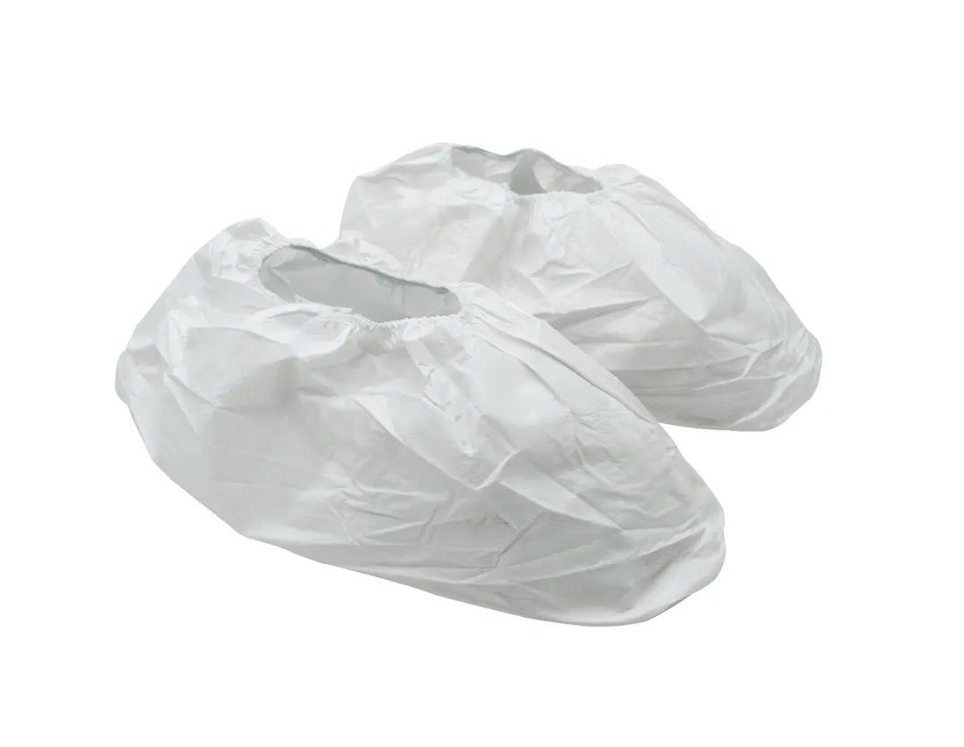 Copriscarpe monouso con elastico bianco / 10 paia